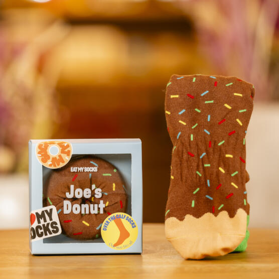 ein Produktbild von: Joe’s Donuts Socken braun , Eat my Socks, 1 Paar