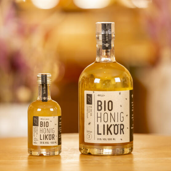 ein Produktbild von: Bio Honiglikör, 100ml, 500ml