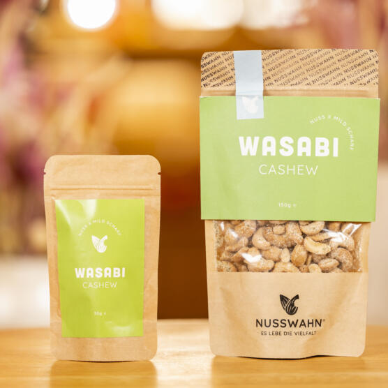 ein Produktbild von: Cashew mit Wasabi, 30g, 150g