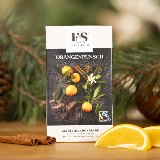 ein Produktbild von: Orangenpunsch Schokolade, 80g