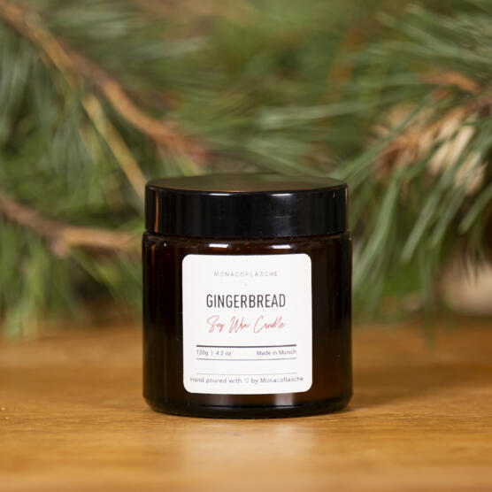 ein Produktbild von: Gingerbread Duftkerze, MonacoFlasche, 120g